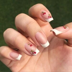 Cherry press on Nails